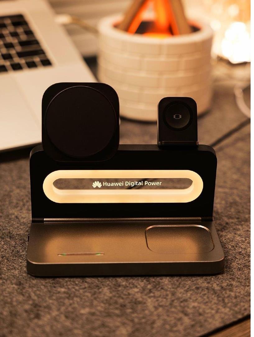 HT-539 FoldingMagneticwithNight Light3-in-1Wireless Charger