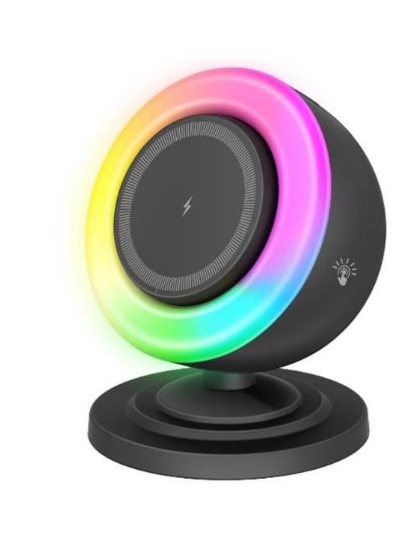 LC-136 CreativeMagneticNight LightWireless ChargerBluetooth speaker