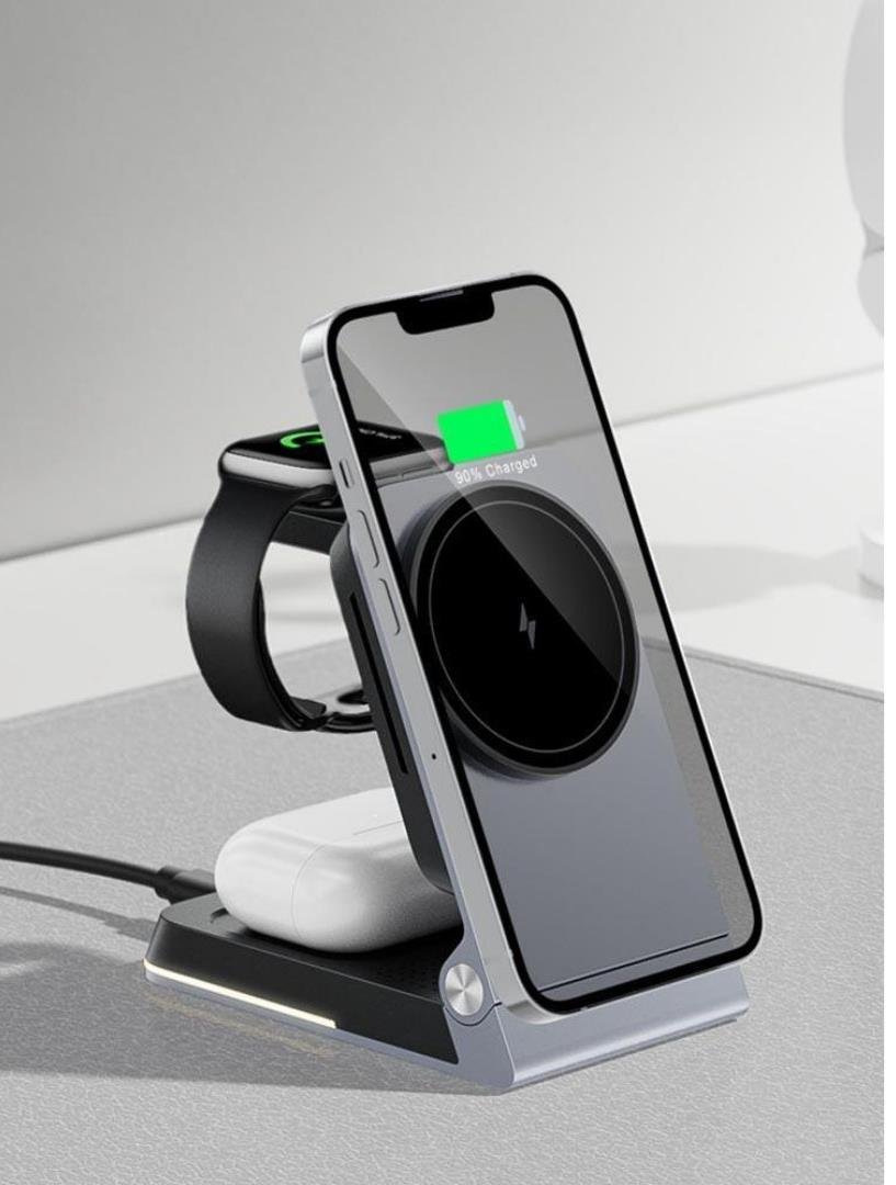 HT-556 CreativeFoldingwithNight LightWireless Charger